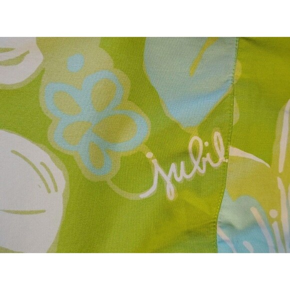 Lilly Pulitzer Jubilee 50th Anniversary Pants Green Blue Floral Size 8 - Picture 8 of 11